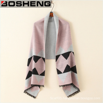 100%Polyester Womens Thick Warm Scarves Shawl